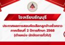 ประกาศผลการสอบคัดเลือกลูกจ้างชั่วคราว ภาคเรียนที่ 2 ปีการศึกษา 2568 (ตำแหน่ง นักจัดการทั่วไป) ประกาศผลการสอบคัดเลือกลูกจ้างชั่วคราว ภาคเรียนที่ 2 ปีการศึกษา 2568 (ตำแหน่ง นักจัดการทั่วไป)
